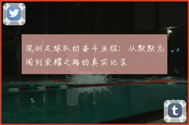 深圳足球队的奋斗历程：从默默无闻到荣耀之路的真实记录